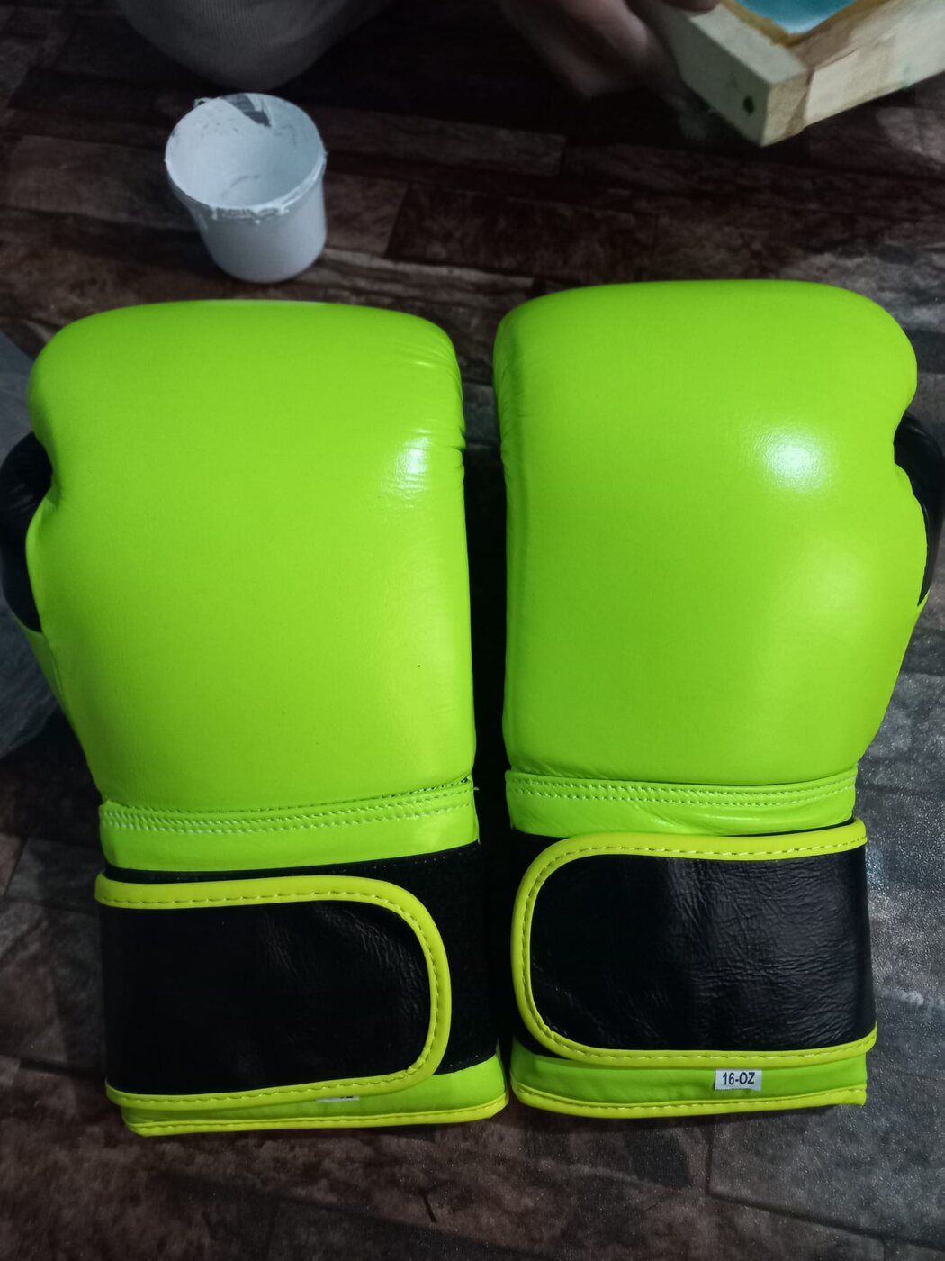 Neon boxing gloves